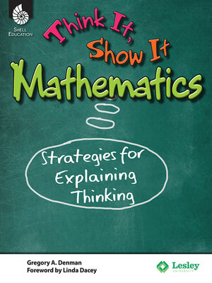 cover image of Think It, Show It Mathematics